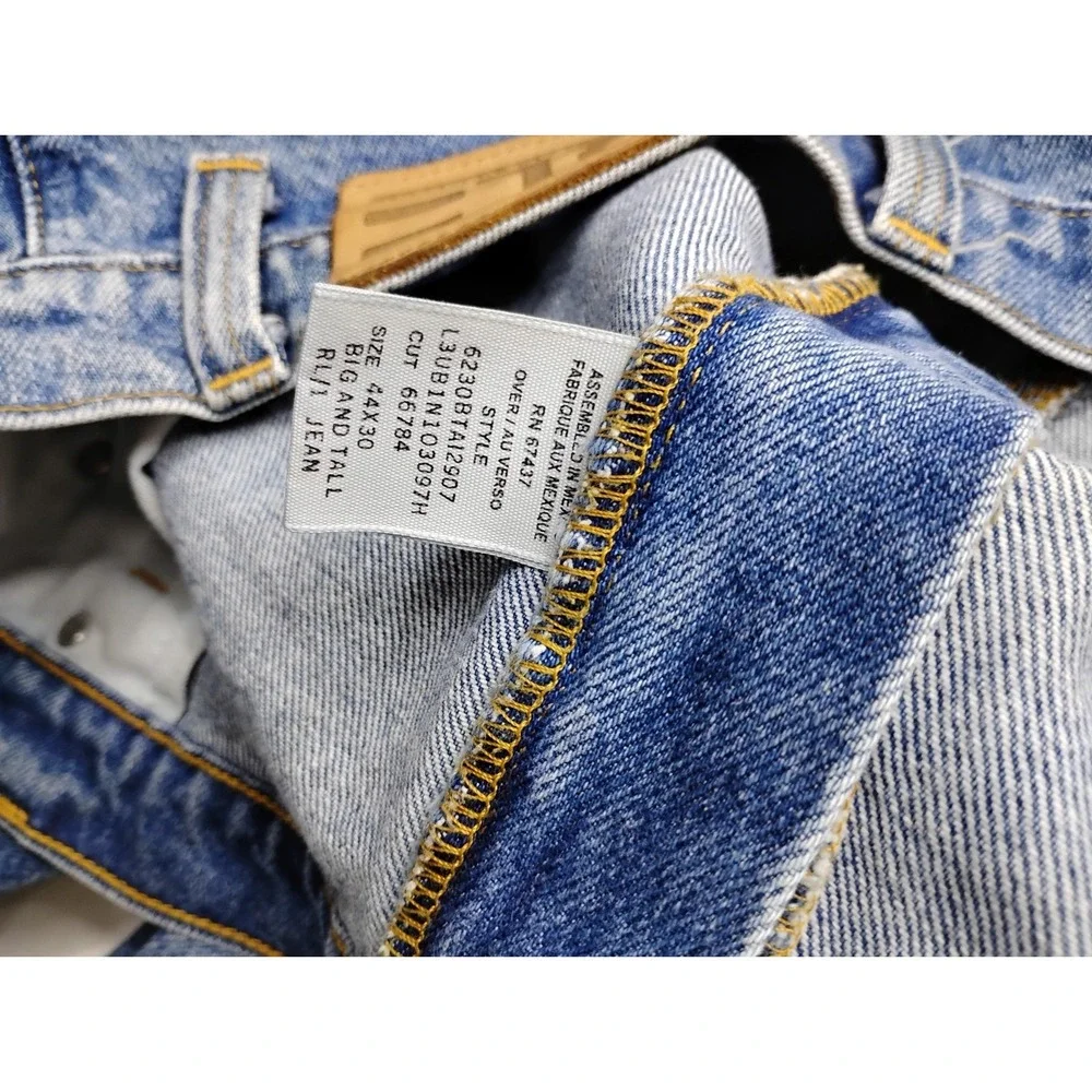 Polo Ralph Lauren Denim Blue Jeans 44x30 Mens Straight Mens RL/1 Jean